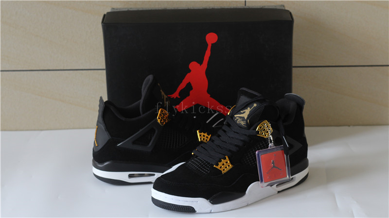 Air Jordan 4 Retro Royalty Black Suede